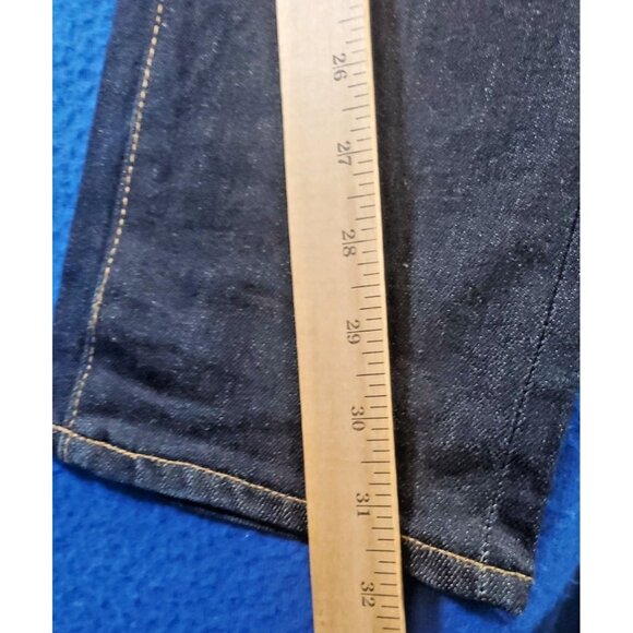 Uniqlo Selvedge Denim Jeans Slim Fit Pants Yellow Stiches Women's Size 30 - Picture 14 of 16